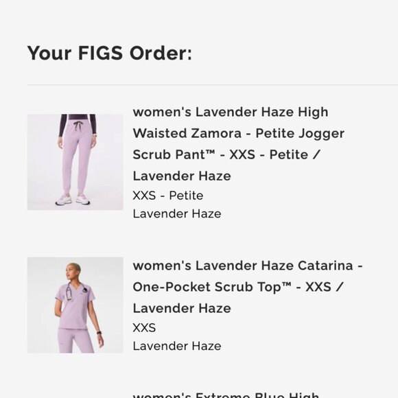 Figs Women's Pink Scrub Top - Picture 6 of 7